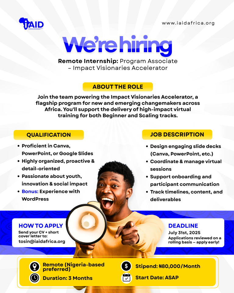 iAid Africa is Hiring!